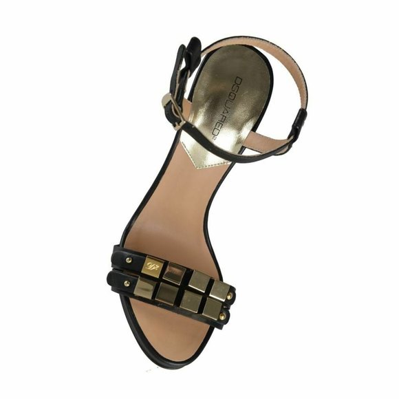 Dsquared Women's Black Ankle Strap Sandals Shoes - Picture 7 of 7